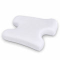 White bed wedge pillow cover with zip closure