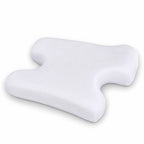 White bed wedge pillow cover with zip closure