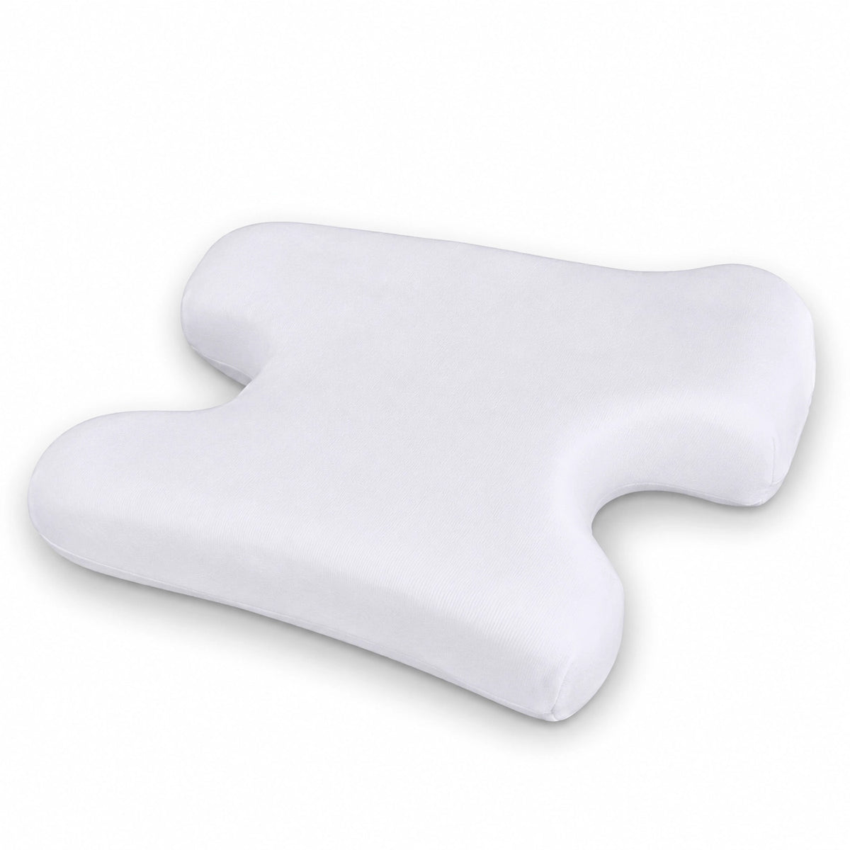White bed wedge pillow cover with zip closure