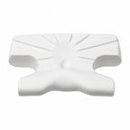 Advanced CPAP pillow showing the C-shaped side cut-outs that give a CPAP mask clearance