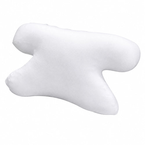 Original CPAP pillow shown at an angle with side cut-outs for a CPAP mask