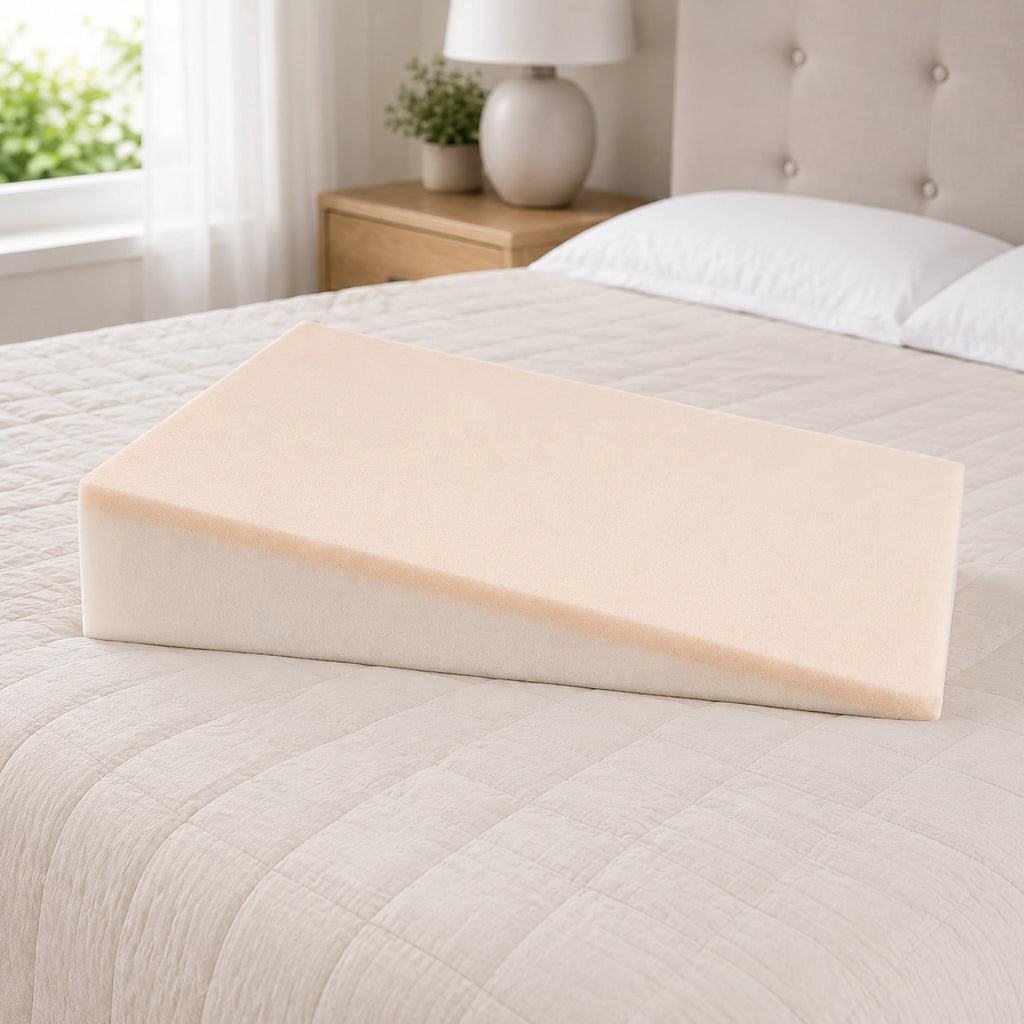Supportive foam core inside Lumerly bed wedge